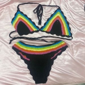 fashion nova size M crochet bathing suit